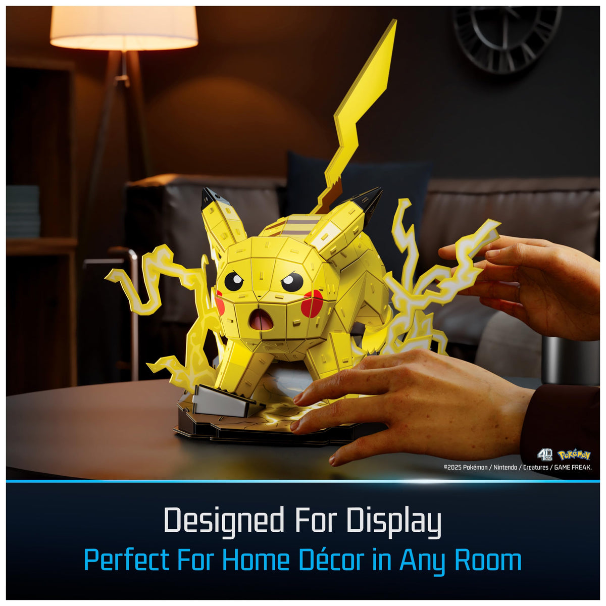 4D Build Pokémon Pikachu 3D Puzzle Model Kit, Desk Décor, Shelf Display 🍁 All In One Marketplace Canada - PTC Collectibles