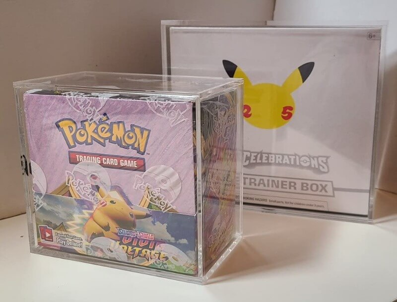 Pokemon Booster Box w/ Sliding Lid Anti-UV - EVORETRO Acrylic Protector 4.0MM