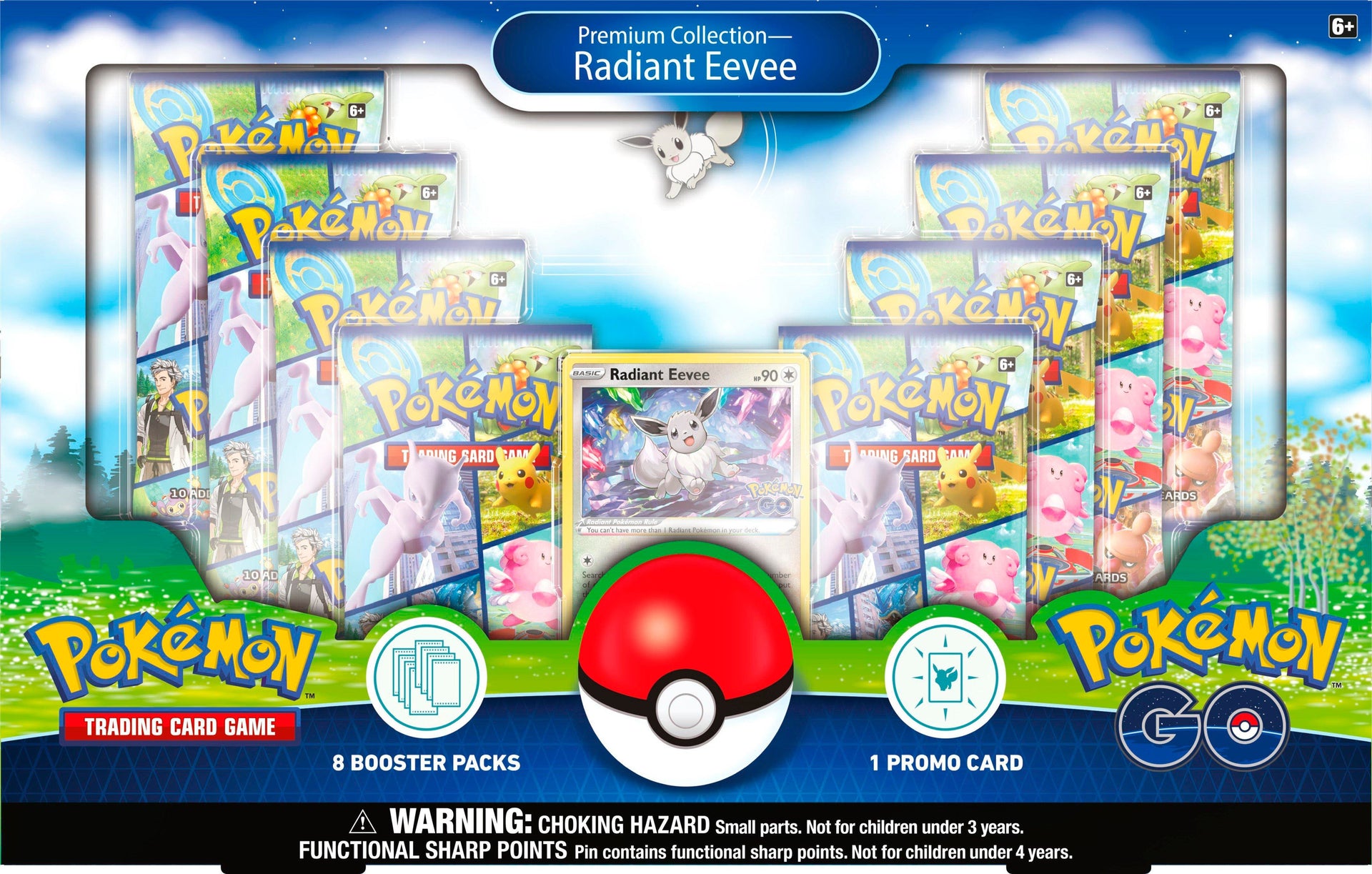 pokemon radiant collection booster pack Pokemon Go: Premium Collection Radiant Eevee Box – PTC Collectibles
