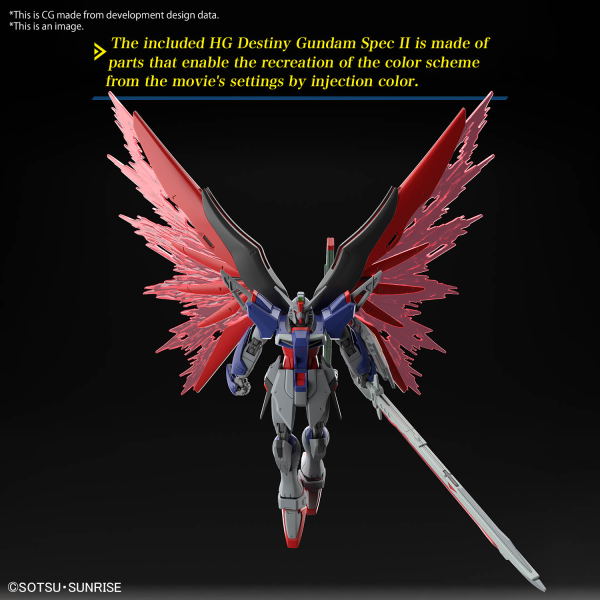 HG 1/144  Destiny Gundam Spec 2 & Zeus Silhouette Plastic Model Kit