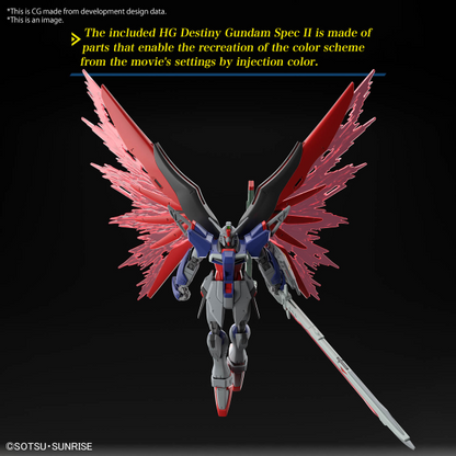 HG 1/144  Destiny Gundam Spec 2 & Zeus Silhouette Plastic Model Kit
