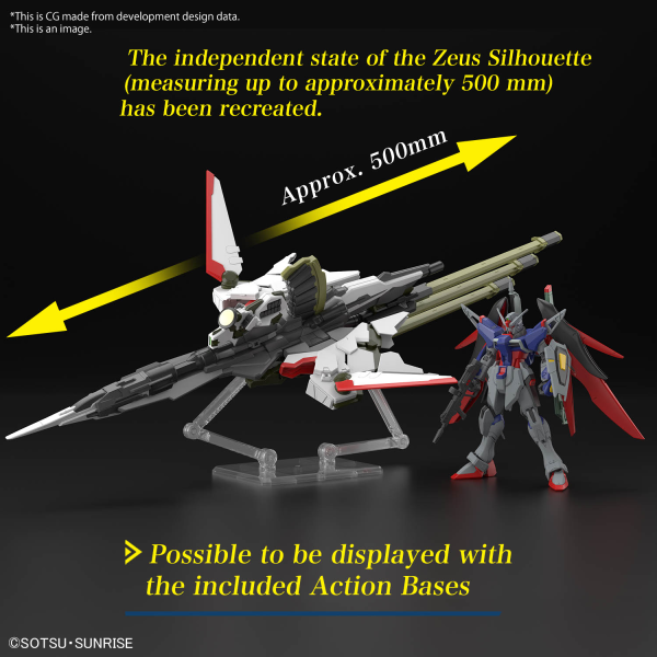 HG 1/144  Destiny Gundam Spec 2 & Zeus Silhouette Plastic Model Kit