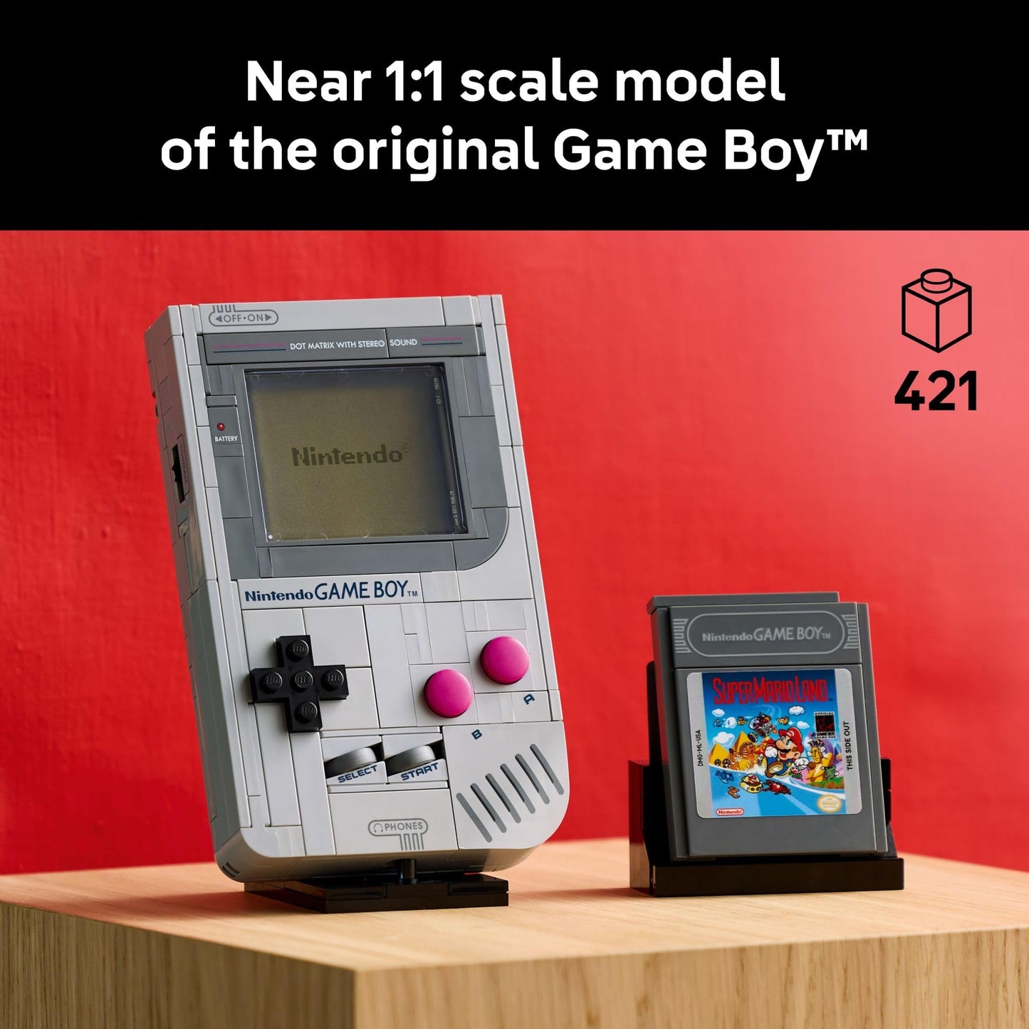 LEGO Super Mario Game Boy - Retro Building Sets for Adults, Ages 18+ - Gifts for Birthdays - Collectible Model with Game Paks and Display Stand - 72046 🍁 All In One Marketplace Canada