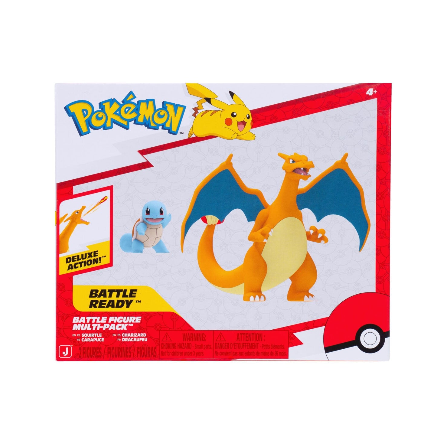 Pokemon Fire and Water Battle Pack - Includes 4.5 Inch Flame Action Charizard and 2" Squirtle Action Figures 🍁 All In One Marketplace Canada