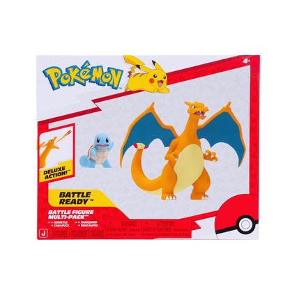 Pokemon Fire and Water Battle Pack - Includes 4.5 Inch Flame Action Charizard and 2" Squirtle Action Figures 🍁 All In One Marketplace Canada