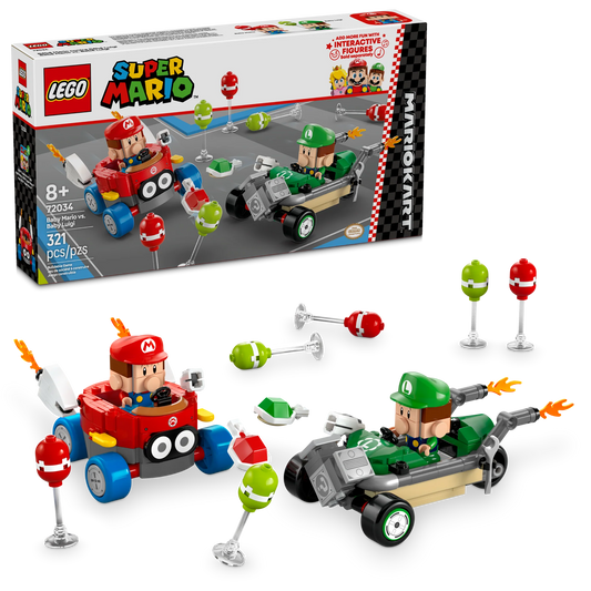 LEGO Mario Kart - Baby Mario vs. Baby Luigi