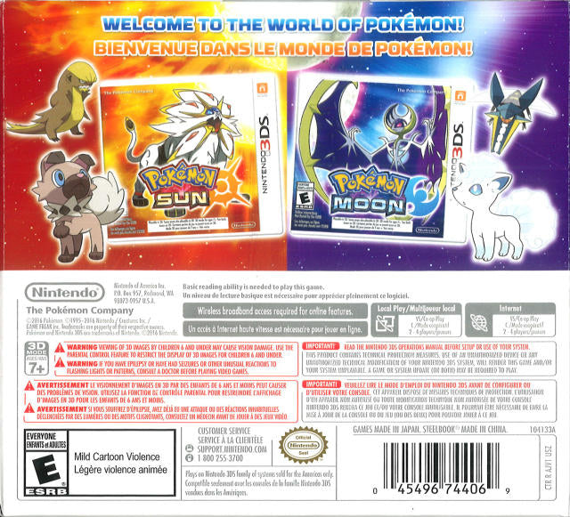 Pokémon Moon & Sun Dual pack Steel Limited Edition