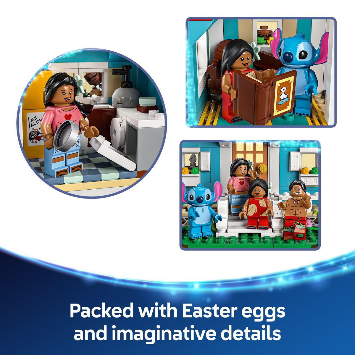 LEGO Disney Lilo and Stitch Beach House Toy - Building Playset for Kids, Girls and Boys, Ages 9+ - Includes 5 Minifigures - Disney Gift Idea for Fans of Lilo & Stitch Movie - 43268 🍁 All In One Marketplace Canada