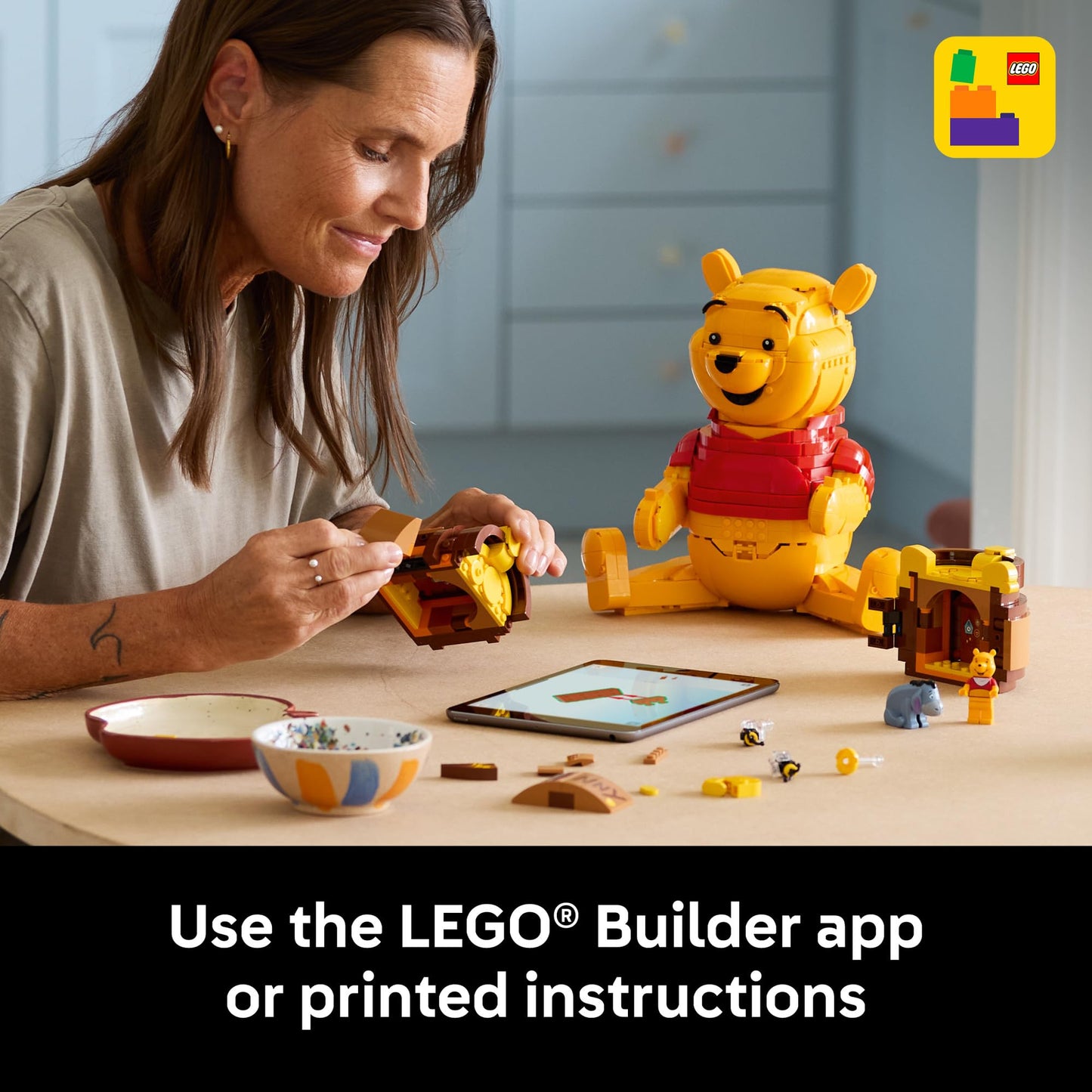 LEGO Disney Winnie the Pooh Building Set - Home, Office or Book Shelf Decor for Adult Fans, Ages 18+ - with Eeyore Figure - Collectible Disney Gift - 43300 🍁 All In One Marketplace Canada