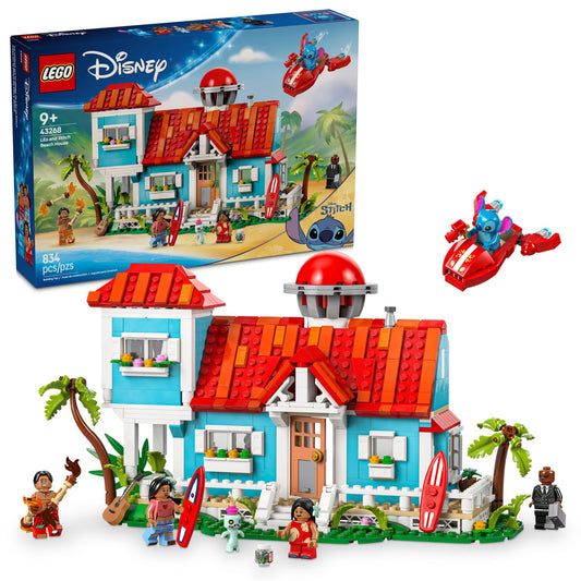LEGO Disney Lilo and Stitch Beach House Toy - Building Playset for Kids, Girls and Boys, Ages 9+ - Includes 5 Minifigures - Disney Gift Idea for Fans of Lilo & Stitch Movie - 43268 🍁 All In One Marketplace Canada