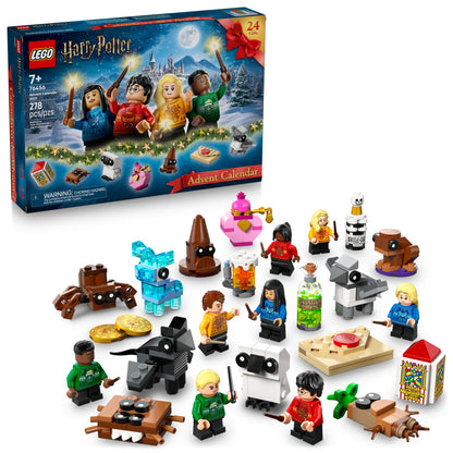 LEGO Harry Potter Advent Calendar 2025 Kids Toy - Holiday Countdown for Boys & Girls, 7+ - 24 Buildable Surprises, Including Harry, Draco & Luna Minifigures - Kids Gift Idea for Christmas - 76456 🍁 All In One Marketplace Canada