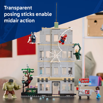 LEGO Marvel Spider-Man vs Hulk Epic Clash - Super Hero Building Toy for Boys & Girls, Ages 8+ - Includes 5 Minifigures & Hulk Figure - Spiderman Toy for Fans - Gift for Birthdays - 76350 🍁 All In One Marketplace Canada