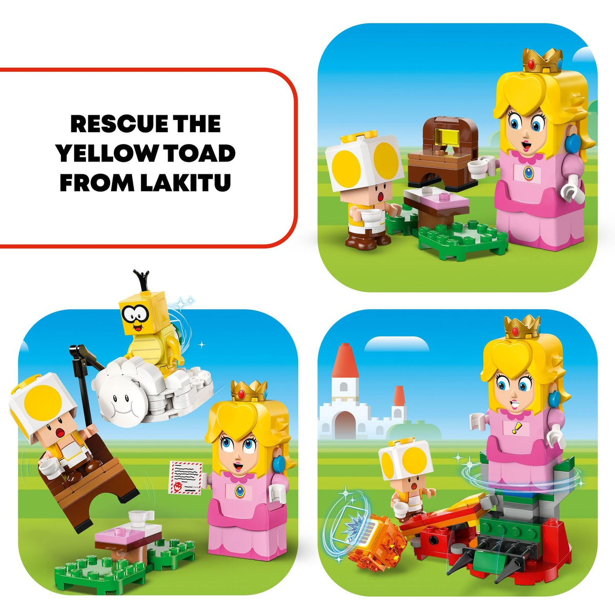 LEGO Super Mario Adventures with Interactive Peach Princess Toy, Super Mario Playset for Kids, Yellow Toad Figure, Nintendo Toy Gift for Girls, Boys and Any Gamers Ages 6 and Up, 71441 🍁 All In One Marketplace Canada
