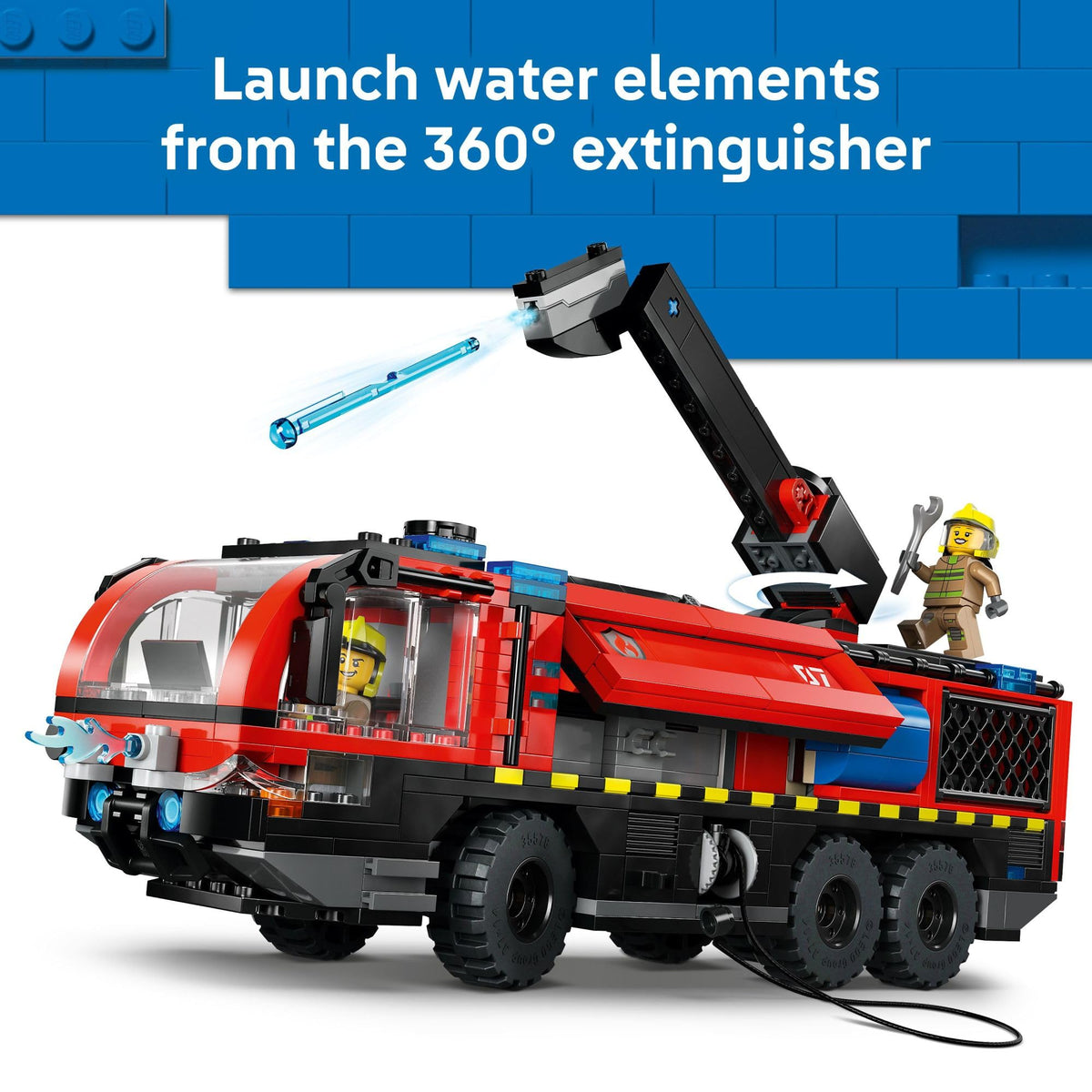 LEGO City Airport Fire Truck Kids Building Toy - Pretend Play Emergency Vehicle for Boys & Girls, Ages 7+ - Fire Engine Toy W/ 4 Firefighter Minifigures - Gift Idea for Birthdays - 60499 🍁 All In One Marketplace Canada