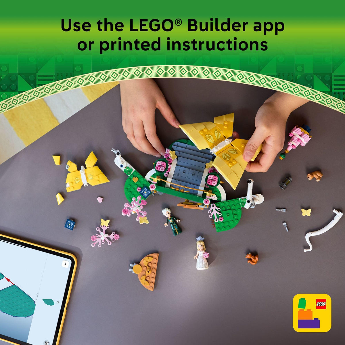 LEGO Wicked Glinda's Wedding Day Building Toy - Pretend Playset with 2 Minidolls, 2 Animal Toy Figures, & 2 Poseable Butterflies - Building Blocks for Kids, Ages 8+ - Gift for Girls & Boys - 75688 🍁 All In One Marketplace Canada