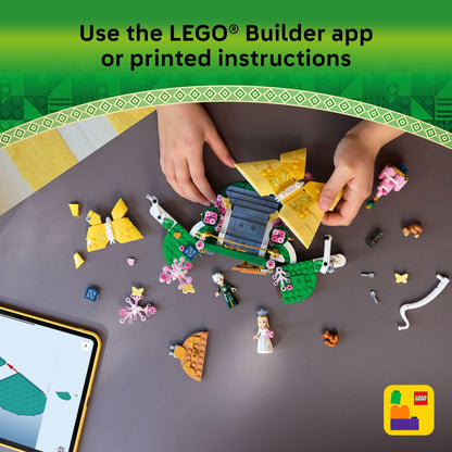 LEGO Wicked Glinda's Wedding Day Building Toy - Pretend Playset with 2 Minidolls, 2 Animal Toy Figures, & 2 Poseable Butterflies - Building Blocks for Kids, Ages 8+ - Gift for Girls & Boys - 75688 🍁 All In One Marketplace Canada