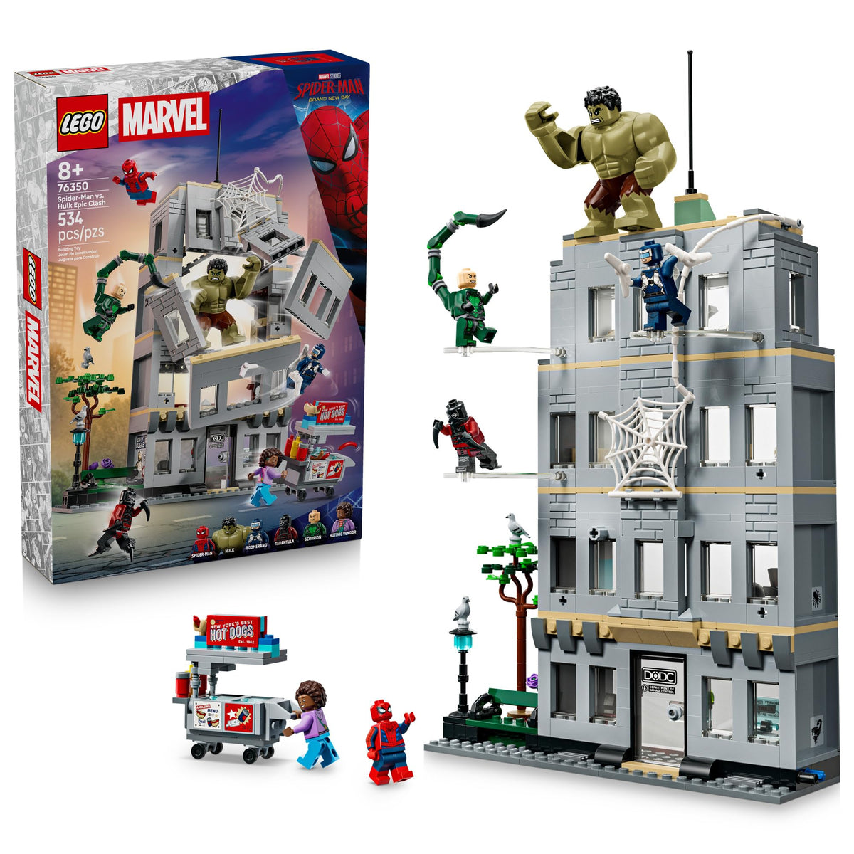 LEGO Marvel Spider-Man vs Hulk Epic Clash - Super Hero Building Toy for Boys & Girls, Ages 8+ - Includes 5 Minifigures & Hulk Figure - Spiderman Toy for Fans - Gift for Birthdays - 76350 🍁 All In One Marketplace Canada