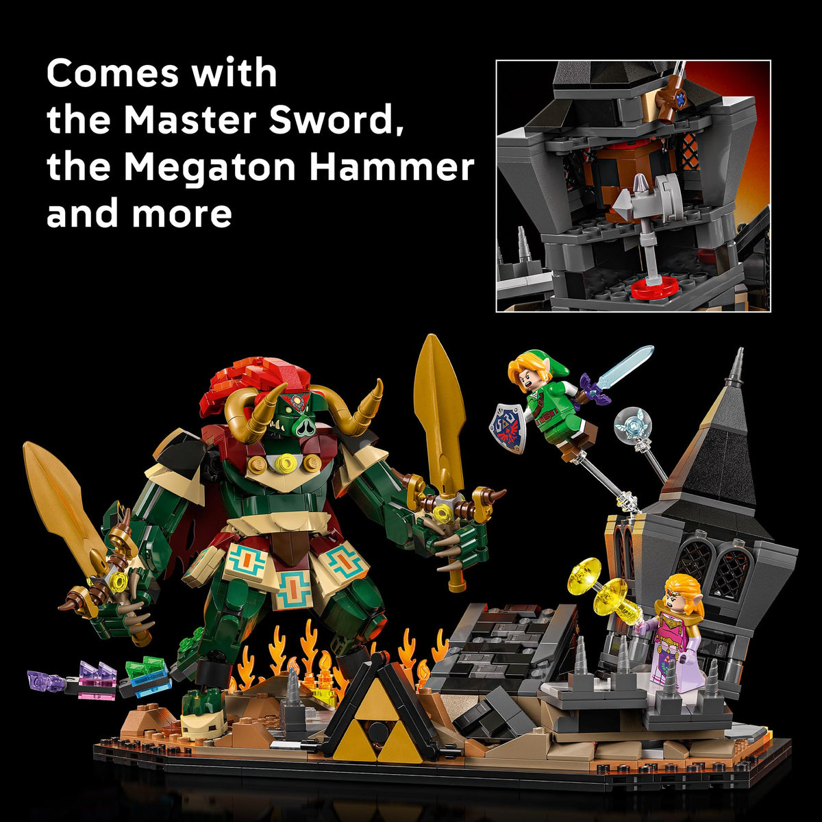 LEGO The Legend of Zelda: Ocarina of Time – The Final Battle - Building Set for Adults, Ages 18+ - Nintendo Collectible with Link & Zelda Minifigures - Bedroom or Game Room Decor - 77093 🍁 All In One Marketplace Canada