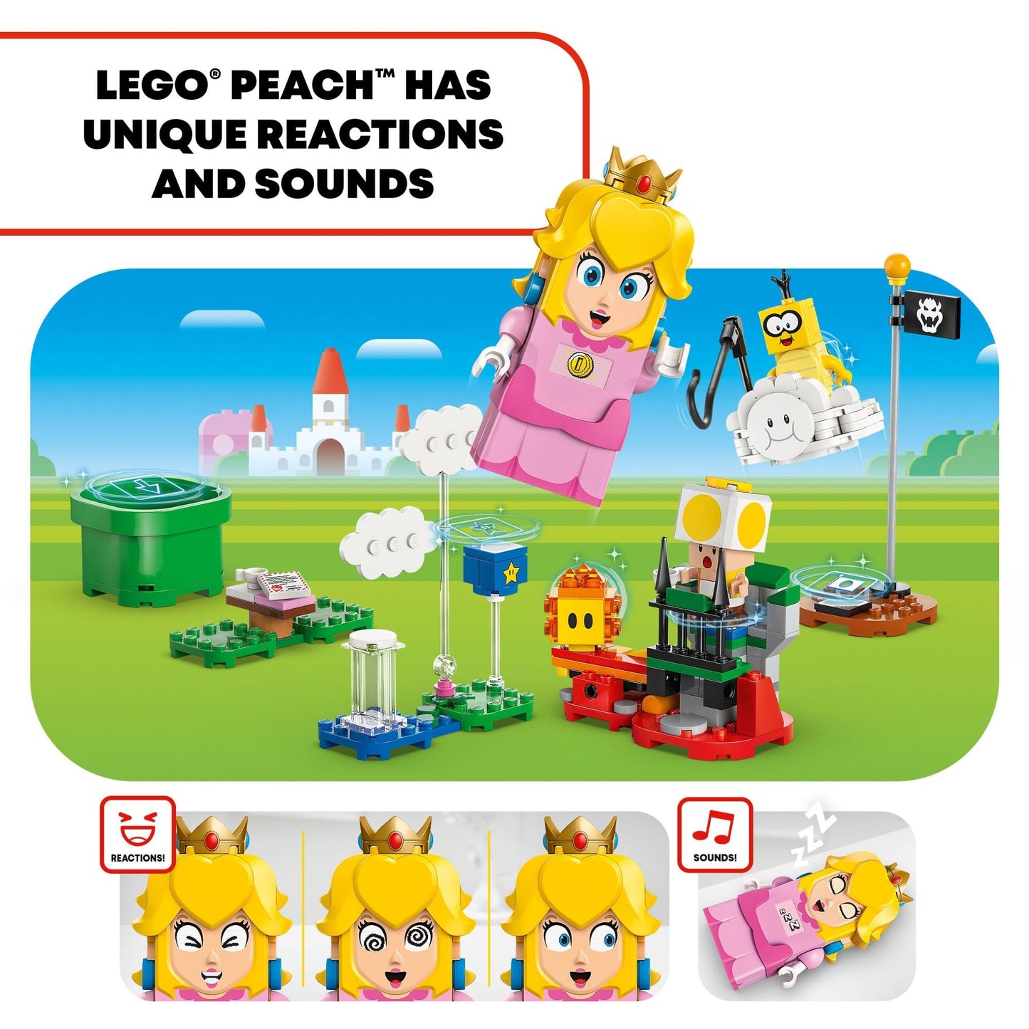 LEGO Super Mario Adventures with Interactive Peach Princess Toy, Super Mario Playset for Kids, Yellow Toad Figure, Nintendo Toy Gift for Girls, Boys and Any Gamers Ages 6 and Up, 71441 🍁 All In One Marketplace Canada