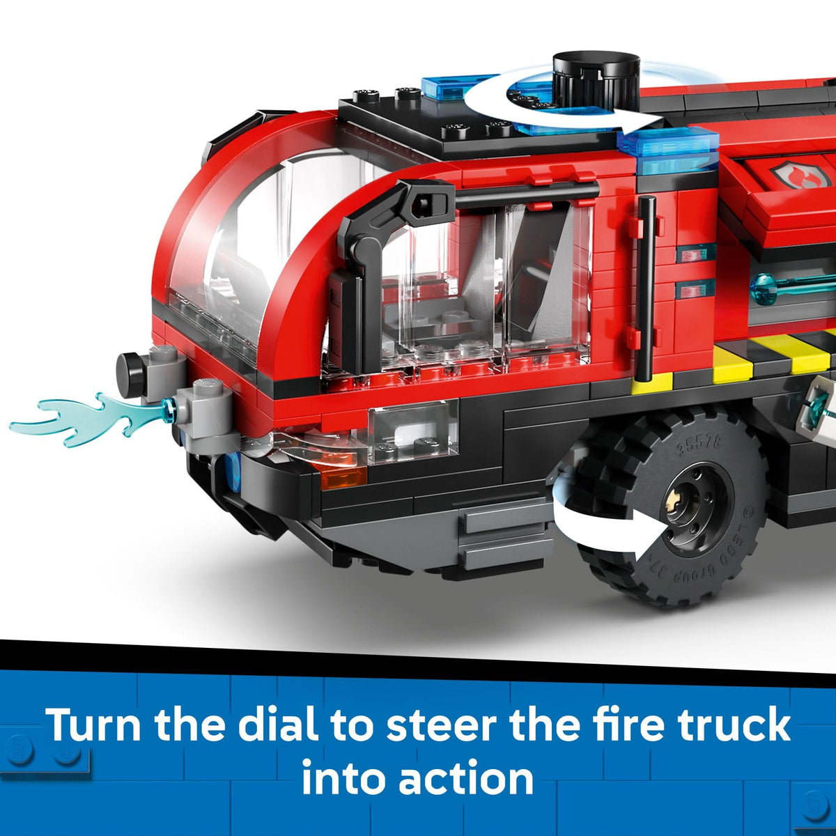 LEGO City Airport Fire Truck Kids Building Toy - Pretend Play Emergency Vehicle for Boys & Girls, Ages 7+ - Fire Engine Toy W/ 4 Firefighter Minifigures - Gift Idea for Birthdays - 60499 🍁 All In One Marketplace Canada