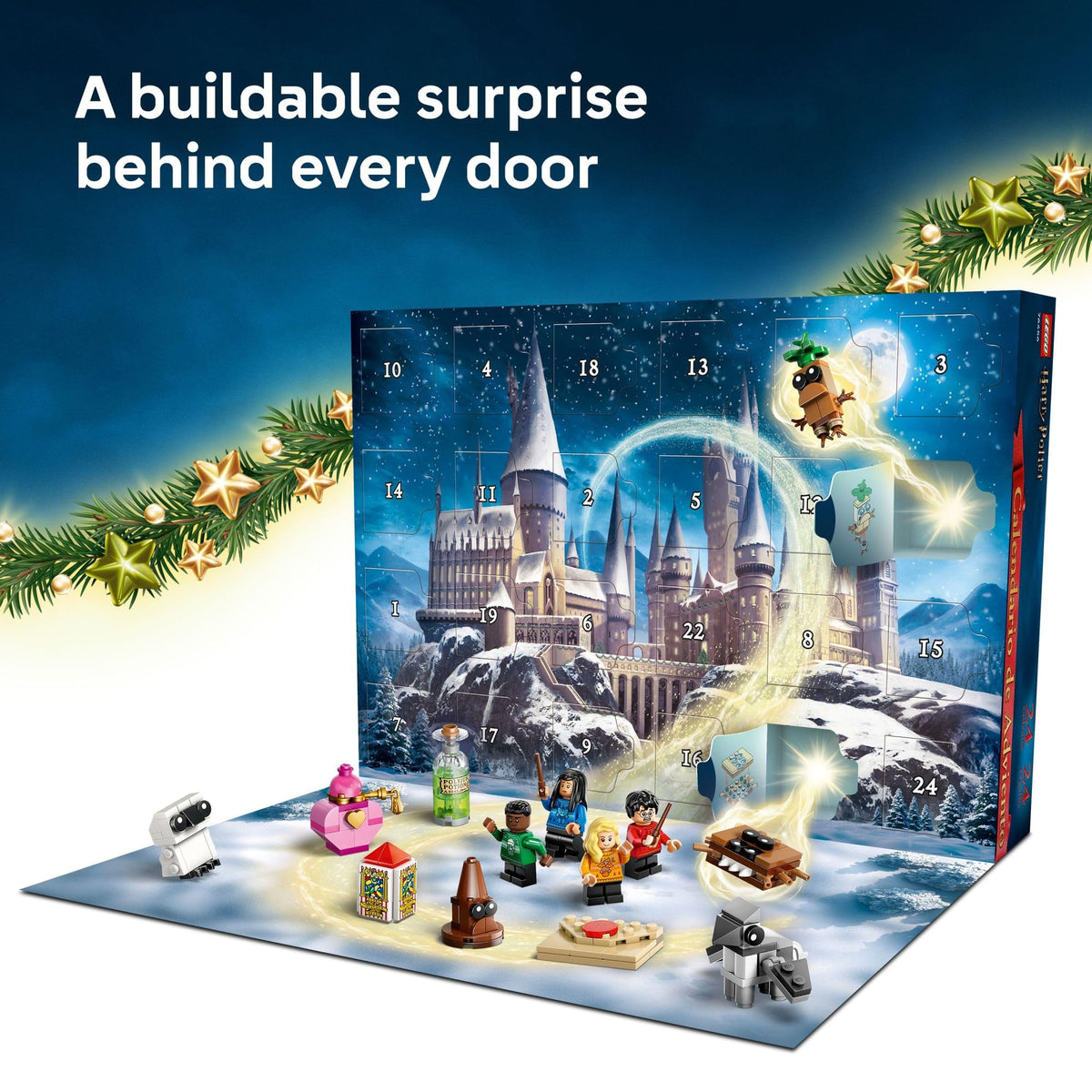 LEGO Harry Potter Advent Calendar 2025 Kids Toy - Holiday Countdown for Boys & Girls, 7+ - 24 Buildable Surprises, Including Harry, Draco & Luna Minifigures - Kids Gift Idea for Christmas - 76456 🍁 All In One Marketplace Canada