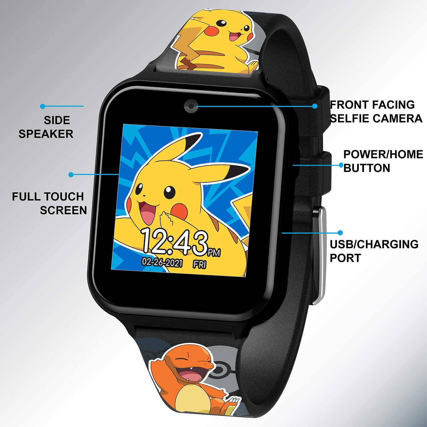 Interactive Pokémon Watch with Camera, Games, and Learning Tools. Designed for Safe, Offline Entertainment with no Internet or Wi-Fi connectivity - POK4231AC 🍁 All In One Marketplace Canada