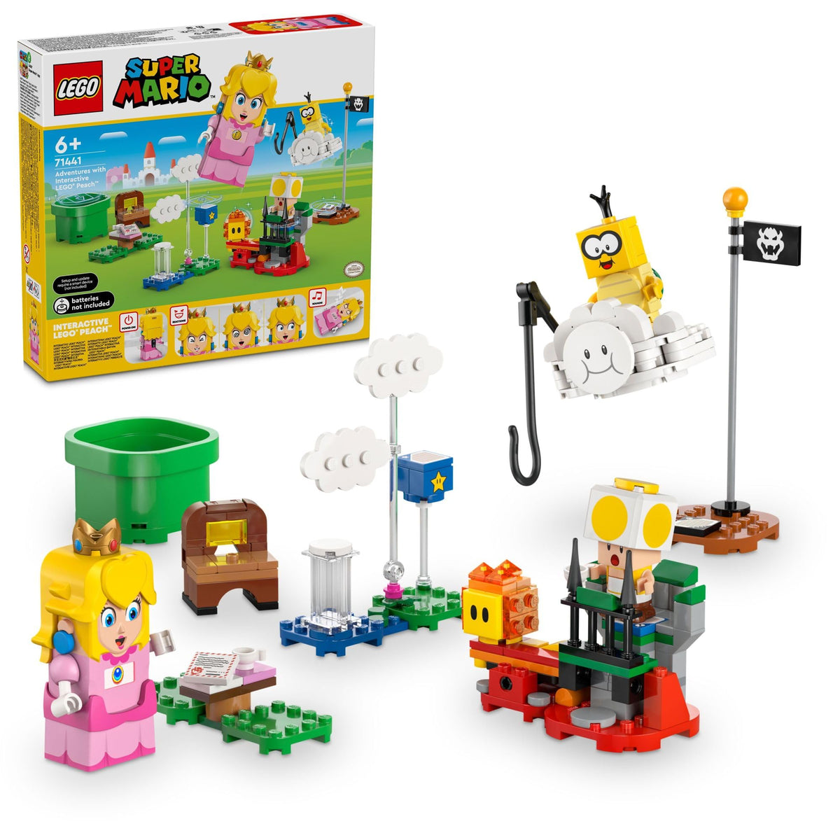 LEGO Super Mario Adventures with Interactive Peach Princess Toy, Super Mario Playset for Kids, Yellow Toad Figure, Nintendo Toy Gift for Girls, Boys and Any Gamers Ages 6 and Up, 71441 🍁 All In One Marketplace Canada