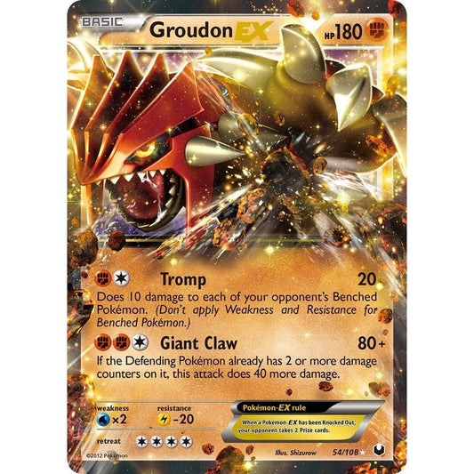 Groudon EX (54/108) (DEX) - Premier Trading Cards