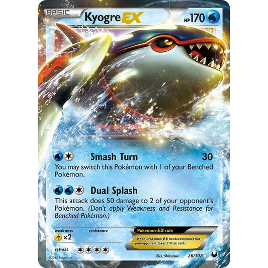 Kyogre EX (26/108) (DEX) - Premier Trading Cards