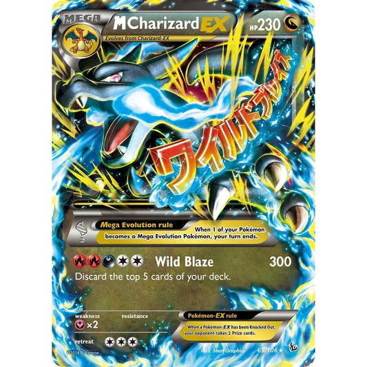M Charizard EX (X) (69/106) (FLF) - Premier Trading Cards