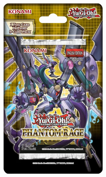 YUGIOH Phantom Rage 1st Edition Blister Pack – PTC Collectibles