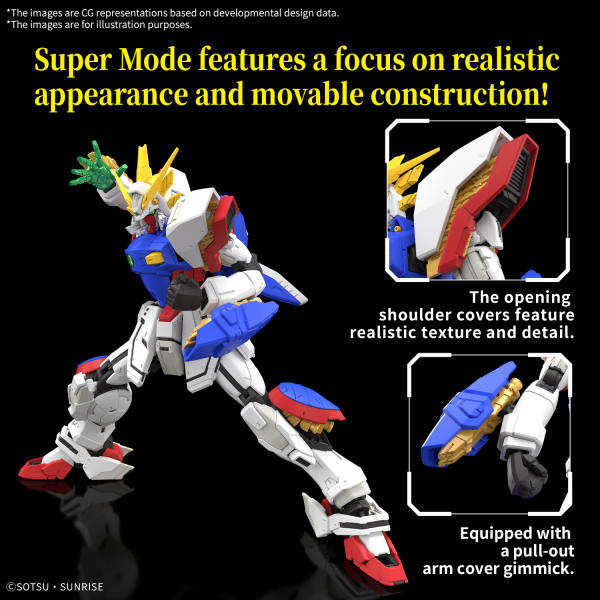 Rg 1/144 Shining Gundam Plastic Model Kit