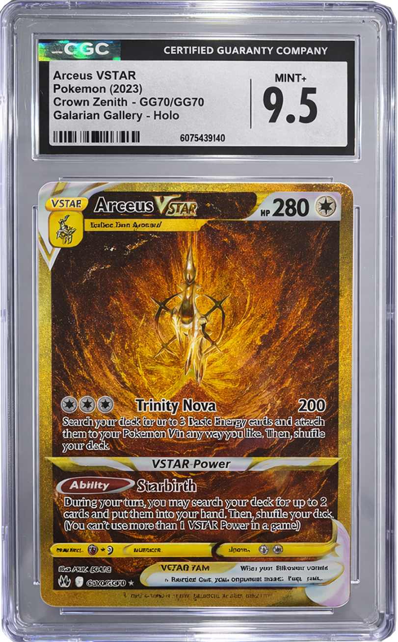 Pokemon TCG - Arceus VStar Crown Zenith Gold GG70 CGC 9.5 - Premier Trading Cards