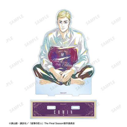 Attack on Titan Anime Merch - New Illustration Erwin Relax ver. Big Acrylic Stand