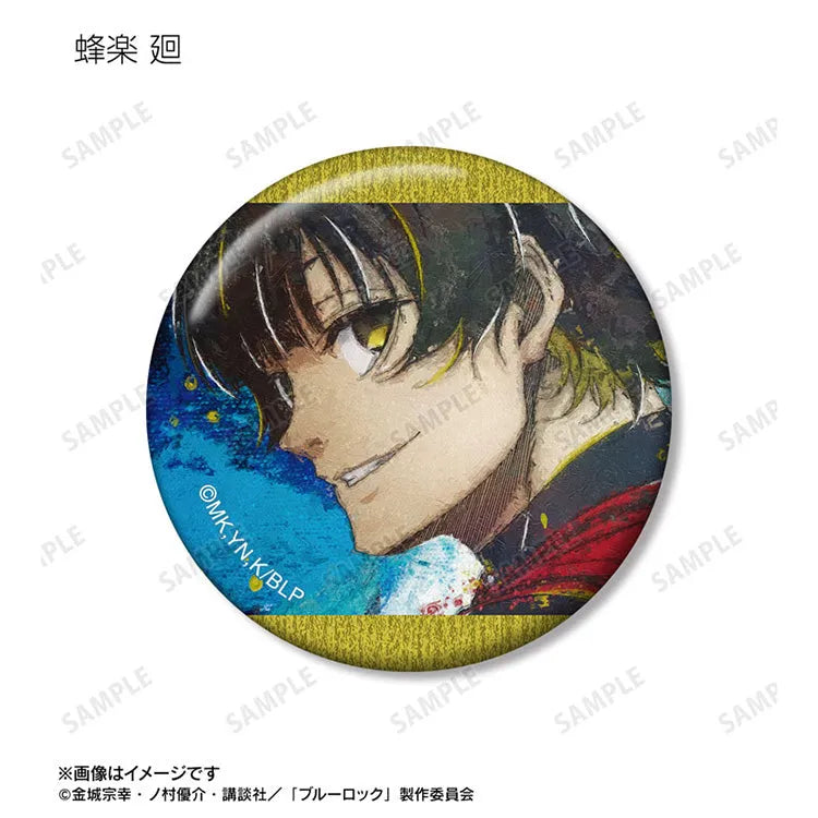 Blue Lock Anime Merch - Trading grunge CANVAS Tin Badge