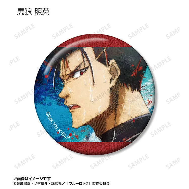 Blue Lock Anime Merch - Trading grunge CANVAS Tin Badge