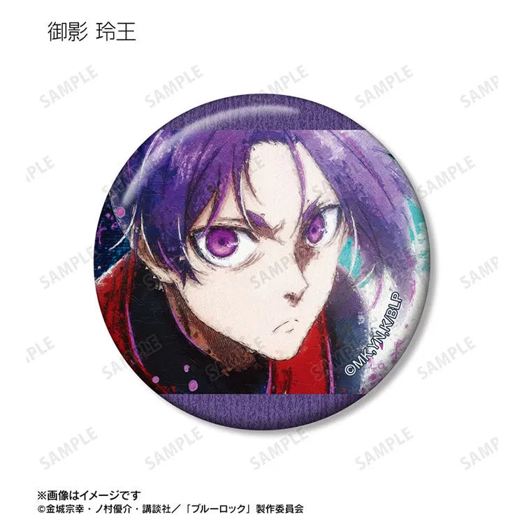Blue Lock Anime Merch - Trading grunge CANVAS Tin Badge