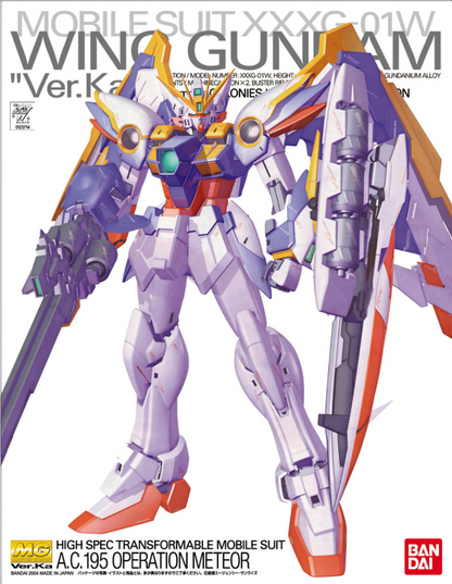 MG 1/100 Wing Gundam Ver.Ka Plastic Model Kit
