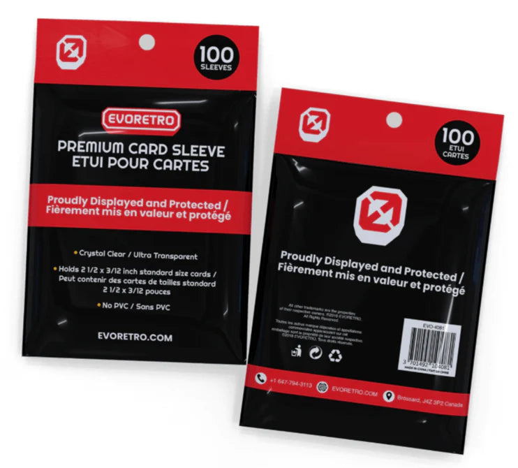 EVORETRO Card Penny Sleeves (100 Sleeves)