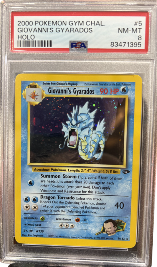 Giovanni's Gyarados - PSA 8 - 5/132