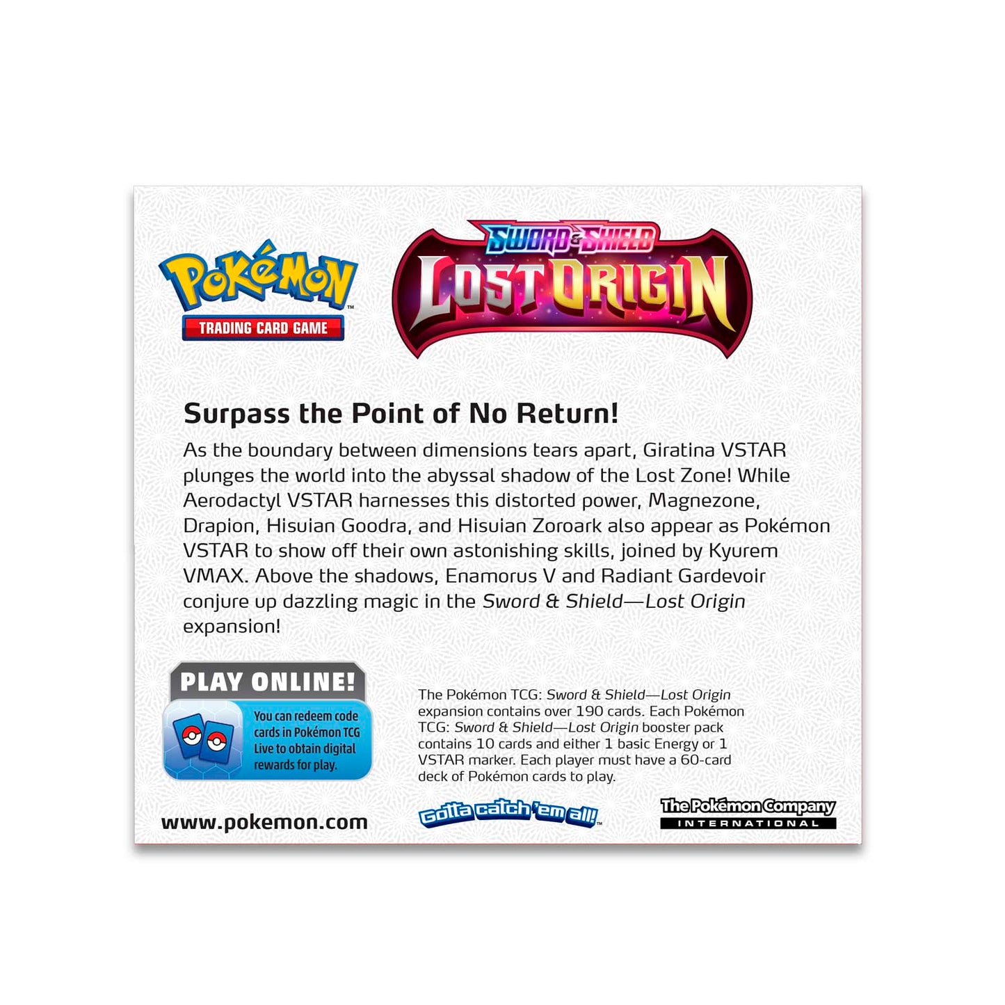 Pokémon TCG - Sword & Shield - Lost Origin - Booster Box
