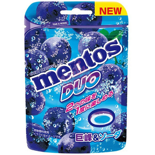 Mentos Duo Grape & Soda Peg 45g (Japan)