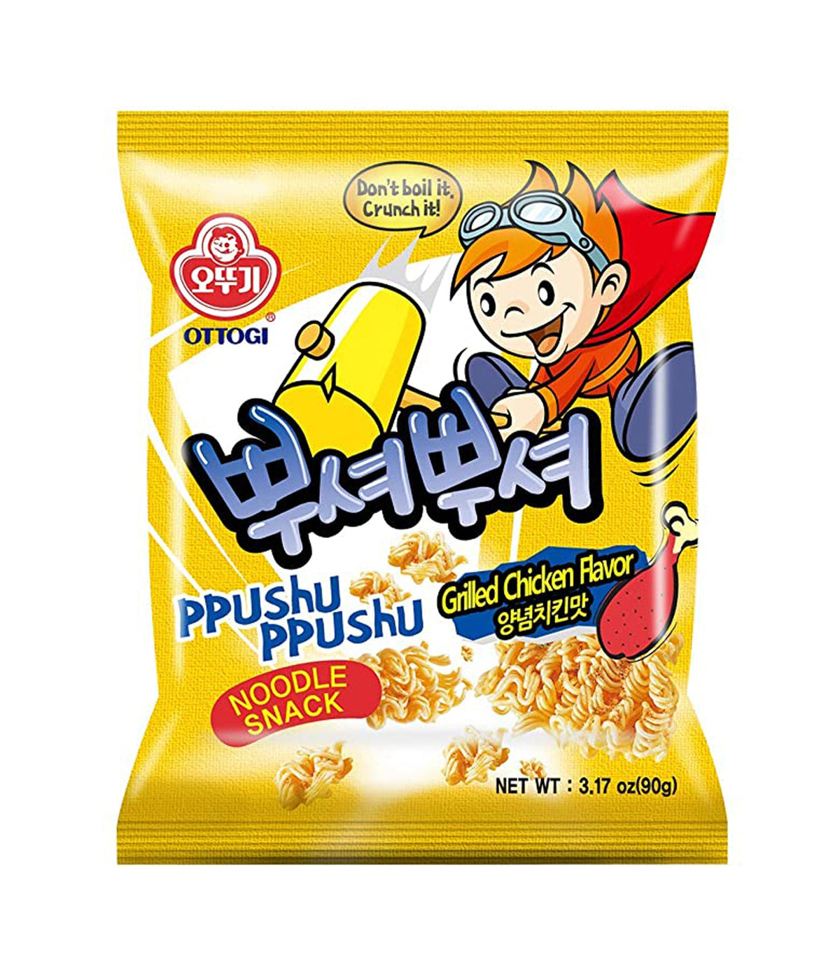 Ottogi - Ppushu Ppushu Noodle Snack (Grilled Chicken Flavor) 90g