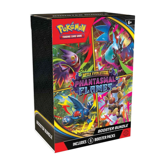 Pokémon TCG: Mega Evolution-Phantasmal Flames Booster Bundle (6 Packs)