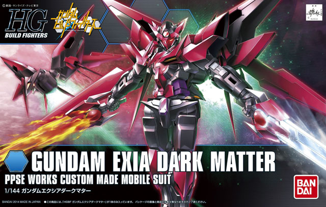 HGBF 1/144 Gundam Exia Dark Matter Plastic Model Kit