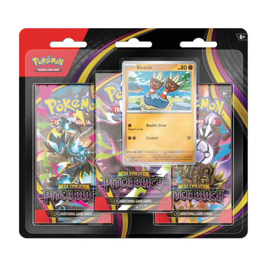 Pokemon TCG: ME05 Pitch Black 3-Pack Blister (PRE-ORDER)