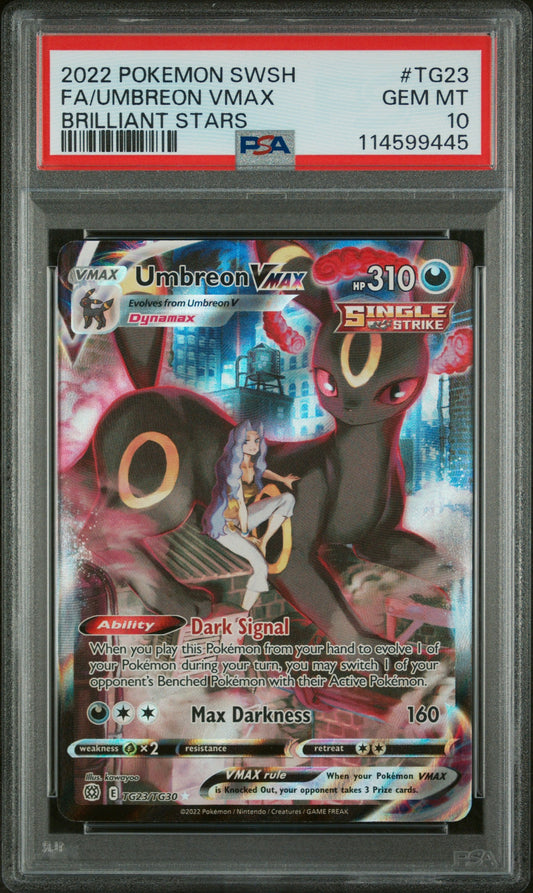 Umbreon VMAX - TG23/TG30 - Brilliant Stars - Brilliant Stars - PSA 10