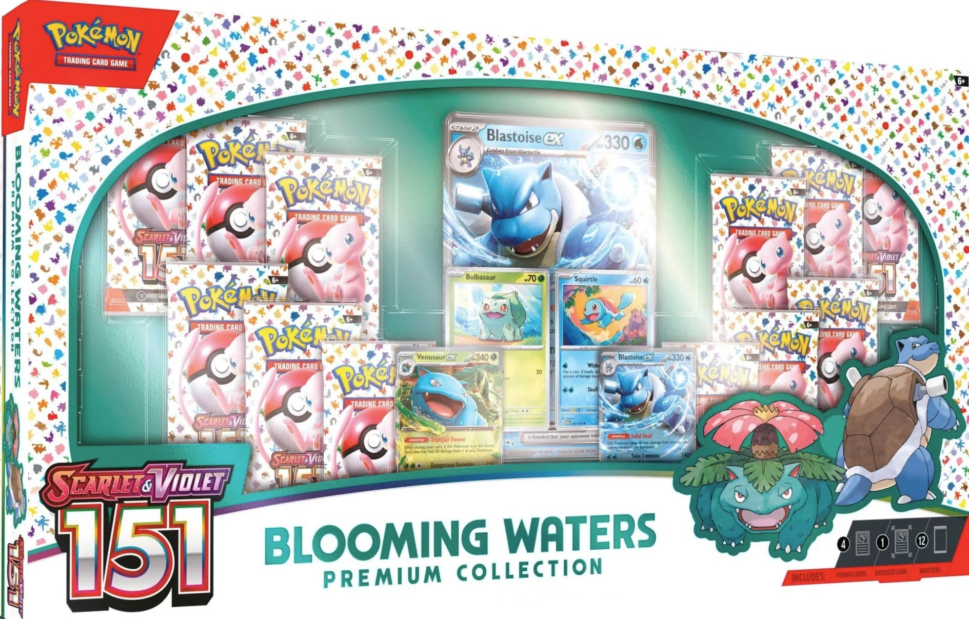 Pokemon TCG: Scarlet & Violet - 151 Blooming Waters Premium Collection PTC Collectibles Pokemon TCG: Scarlet & Violet - 151 Blooming Waters Premium Collection PTC Collectibles