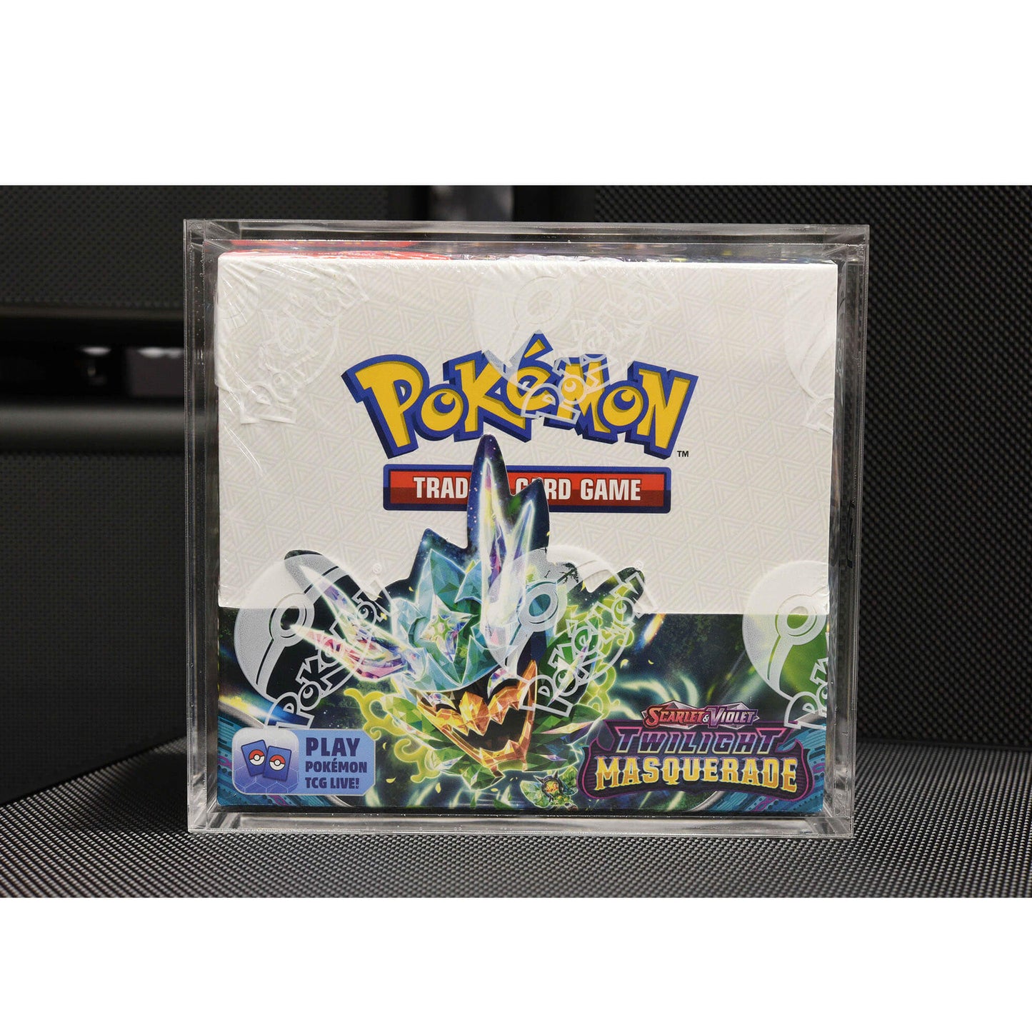 Pokemon Booster Box w/ Sliding Lid Anti-UV - EVORETRO Acrylic Protector 4.0MM