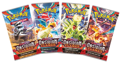 Scarlet and Violet Obsidian Flames - Pokémon Booster Pack + Promo - Premier Trading Cards